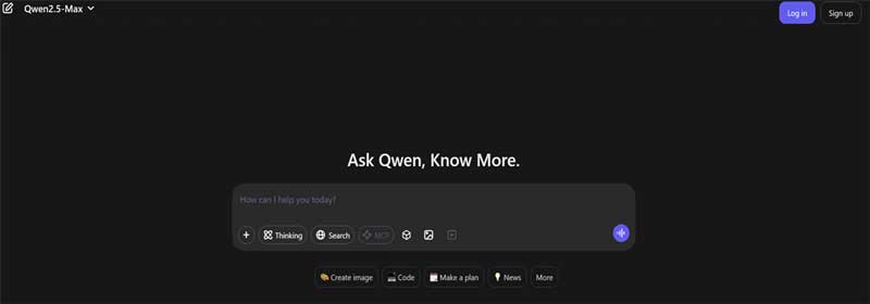 Qwen2.5-Max screenshot