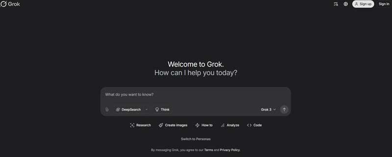 Grok-3 screenshot