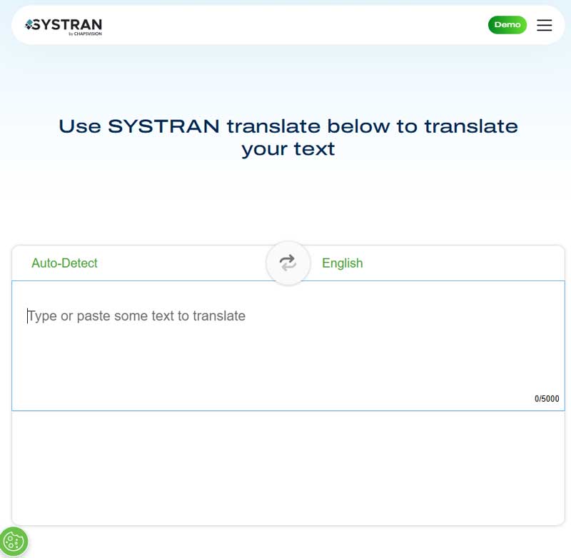 Systran Translate screenshot