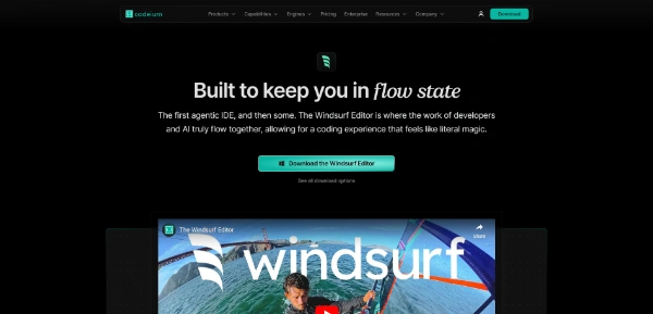 Windsurf AI Editor screenshot